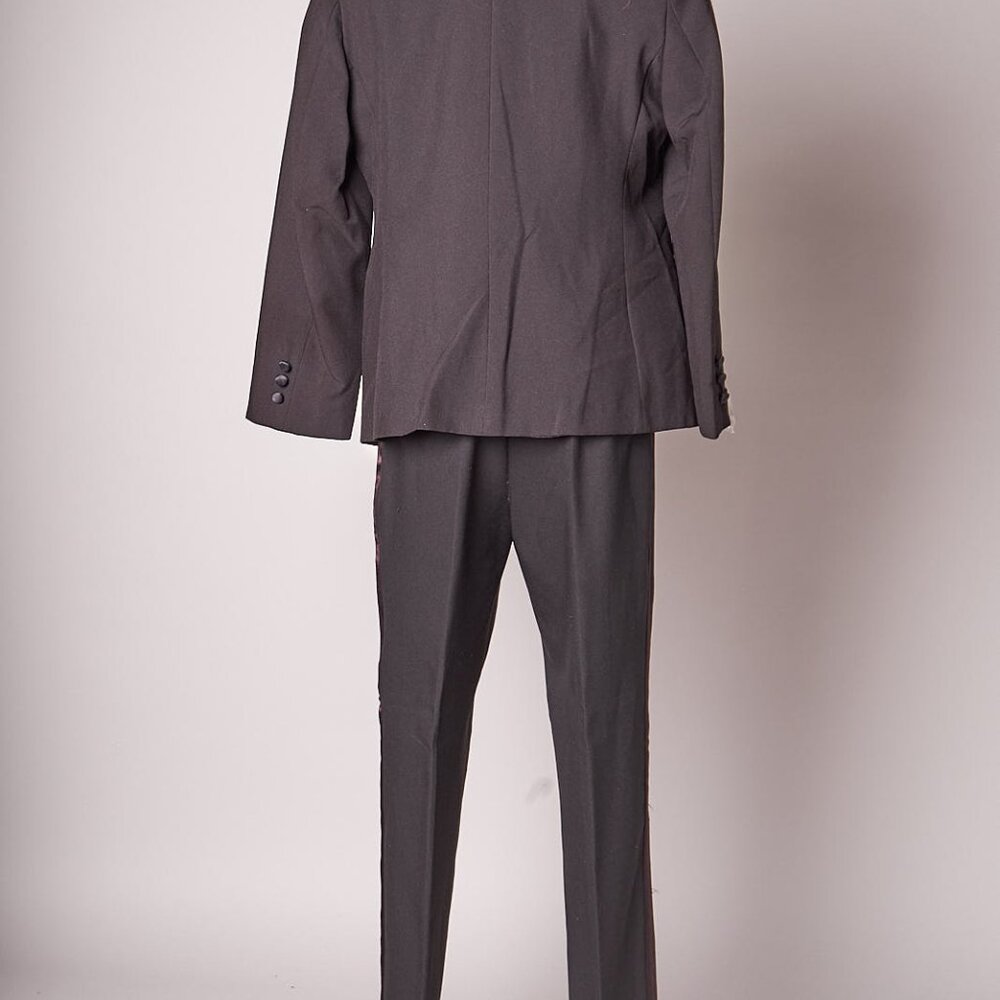 1980s Formal Black Tuxedo Suit